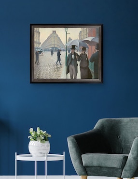 Cuadro decorativo Día Lluvioso en París por Gustave Caillebotte técnica mixta Cuadros Jr
