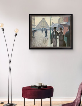 Cuadro decorativo Día Lluvioso en París por Gustave Caillebotte técnica mixta Cuadros Jr