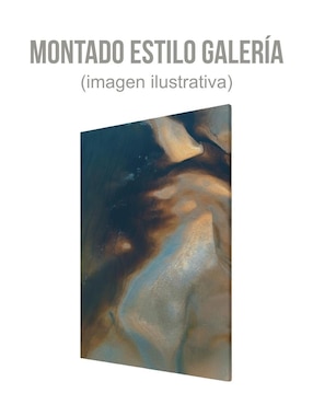 Cuadro decorativo Generica Abstracto Oleaje Caramelo