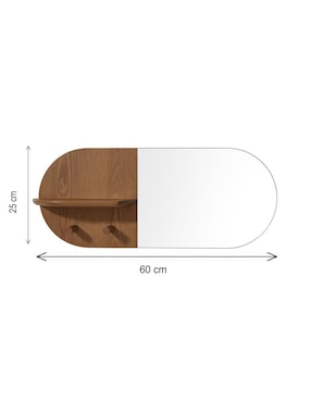 Espejo ovalado Jackies Mirrors