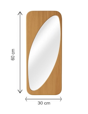 Espejo rectangular Jackies Mirrors Moderno
