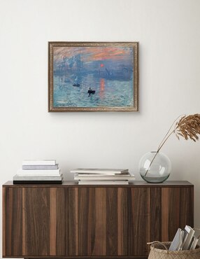 Cuadro decorativo enmarcado- monet – impresión: sol naciente de portfolio arts group técnica mixta Cuadros Jr