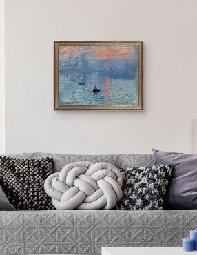 Cuadro decorativo enmarcado- monet – impresión: sol naciente de portfolio arts group técnica mixta Cuadros Jr