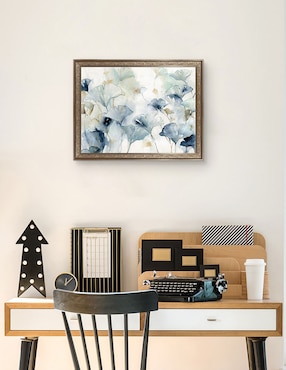 Cuadro decorativo enmarcado- ginkgo en esplendor de carol robinson técnica mixta Cuadros Jr