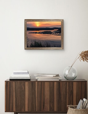 Cuadro decorativo enmarcado- amanecer en big bend florida de andy crawford técnica mixta Cuadros Jr