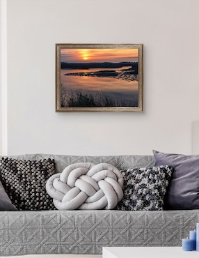 Cuadro decorativo enmarcado- amanecer en big bend florida de andy crawford técnica mixta Cuadros Jr