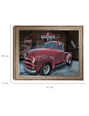 Cuadro decorativo enmarcado- camioneta chevrolet 1954 de lori hutchison técnica mixta Cuadros Jr