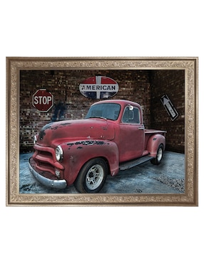 Cuadro decorativo enmarcado- camioneta chevrolet 1954 de lori hutchison técnica mixta Cuadros Jr