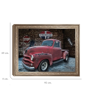 Cuadro decorativo enmarcado- camioneta chevrolet 1954 de lori hutchison técnica mixta Cuadros Jr