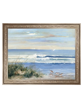 Cuadro decorativo cuadro decorativo Enmarcado- Recolectores de playa de Sally Swatland mixta Cuadros Jr