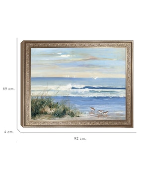 Cuadro decorativo cuadro decorativo Enmarcado- Recolectores de playa de Sally Swatland mixta Cuadros Jr