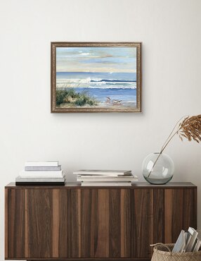 Cuadro decorativo cuadro decorativo Enmarcado- Recolectores de playa de Sally Swatland mixta Cuadros Jr