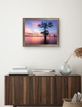 Cuadro decorativo Enmarcado- Atardecer del solsticio de verano de Andy Crawford mixta cuadros Jr