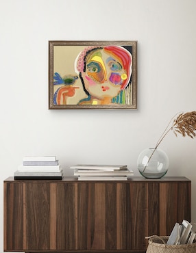 Cuadro decorativo Enmarcado- El hablador de Wyanne mixta Cuadros Jr