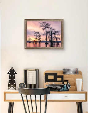 Cuadro decorativo Enmarcado- Amanecer sobre el lago Palourde de Andy Crawford mixta Cuadros Jr