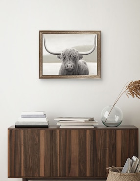 Cuadro decorativo Enmarcado- Vaca de las tierras altas de James Wiens mixta Cuadros Jr