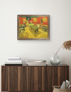 Cuadro decorativo Café nocturno con mesa de billar de Portfolio Arts Group técnica mixta Cuadros Jr