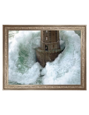 Cuadro decorativo Faros en la tormenta – la jument de Jean Guichard técnica mixta Cuadros Jr