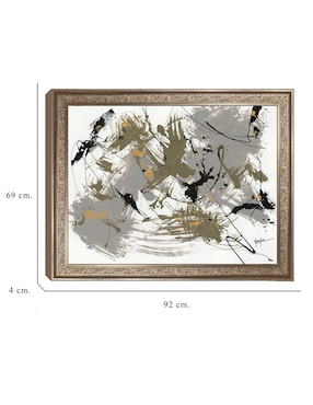 Cuadro decorativo Negro y dorado 1 de Dan Houston técnica mixta Cuadros Jr