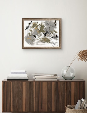 Cuadro decorativo Negro y dorado 1 de Dan Houston técnica mixta Cuadros Jr