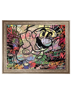 Cuadro decorativo Graffiti de Mario caricatura de the Pop Art Factory técnica mixta Cuadros Jr