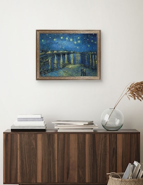 Cuadro decorativo Noche estrellada sobre el ródano (1888) de Vincent Van Gogh técnica mixta Cuadros Jr