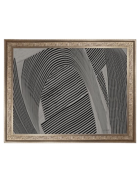 Cuadro decorativo Tejido gris I de Mike Schick técnica mixta Cuadros Jr