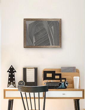 Cuadro decorativo Tejido gris I de Mike Schick técnica mixta Cuadros Jr