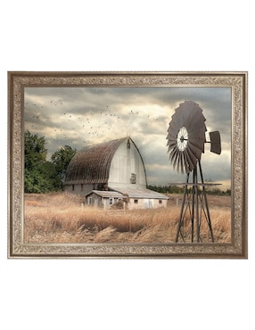 Cuadro decorativo Granja de la bahía Henderson de Lori Deiter técnica mixta Cuadros Jr