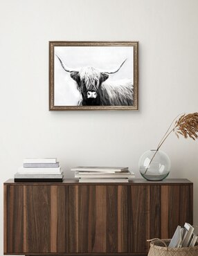 Cuadro decorativo Longhorn de las tierras altas de Danita Delimont técnica mixta Cuadros Jr