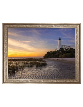 Cuadro decorativo Atardecer en el faro St Marks de Andy Crawford técnica mixta Cuadros Jr