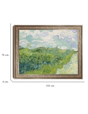 Cuadro decorativo Campos de trigo verde, Auvers (1890) de Vincent Van Gogh técnica mixta Cuadros Jr