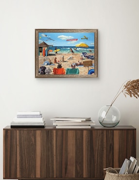 Cuadro decorativo Playa de perros de Lucia Heffernan técnica mixta Cuadros Jr