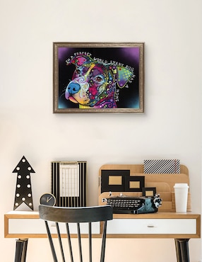 Cuadro decorativo En un mundo perfecto de Dean Russo técnica mixta Cuadros Jr