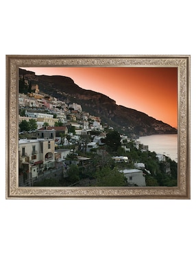 Cuadro decorativo Pueblo en la ladera de Campania de Panoramic Images técnica mixta Cuadros Jr