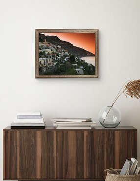Cuadro decorativo Pueblo en la ladera de Campania de Panoramic Images técnica mixta Cuadros Jr