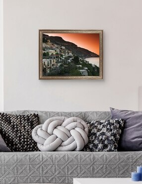 Cuadro decorativo Pueblo en la ladera de Campania de Panoramic Images técnica mixta Cuadros Jr