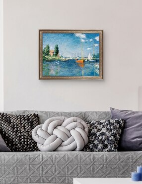 Cuadro decorativo Monet – Barcos rojos en Argenteuil de Portfolio Arts Group técnica mixta Cuadros Jr