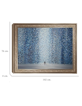 Cuadro decorativo Lluvia azul de Ekaterina Ermilkina técnica mixta Cuadros Jr