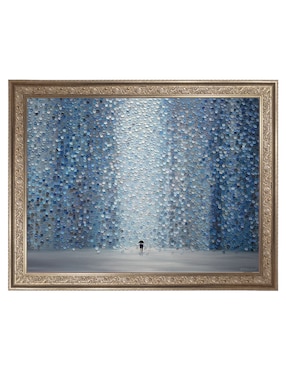 Cuadro decorativo Lluvia azul de Ekaterina Ermilkina técnica mixta Cuadros Jr