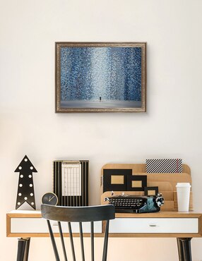 Cuadro decorativo Lluvia azul de Ekaterina Ermilkina técnica mixta Cuadros Jr