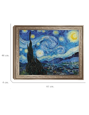Cuadro decorativo La noche estrellada (1889 de Vincent Van Gogh técnica mixta Cuadros Jr