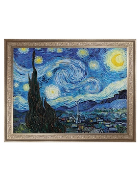 Cuadro decorativo La noche estrellada (1889 de Vincent Van Gogh técnica mixta Cuadros Jr