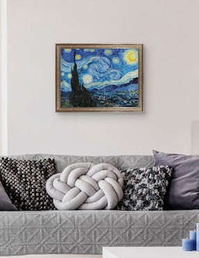 Cuadro decorativo La noche estrellada (1889 de Vincent Van Gogh técnica mixta Cuadros Jr