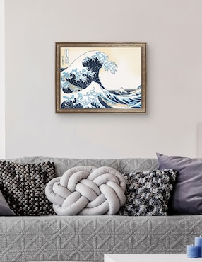 Cuadro decorativo Hokusai – La gran ola de Portfolio Arts Group técnica mixta Cuadros Jr