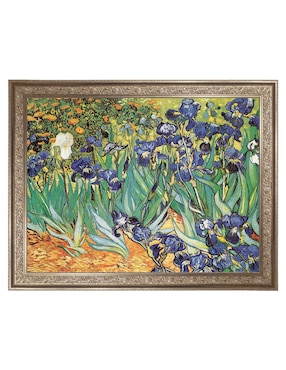 Cuadro decorativo Van Gogh – Jardín de iris de Portfolio Arts Group técnica mixta Cuadros Jr