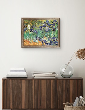 Cuadro decorativo Van Gogh – Jardín de iris de Portfolio Arts Group técnica mixta Cuadros Jr
