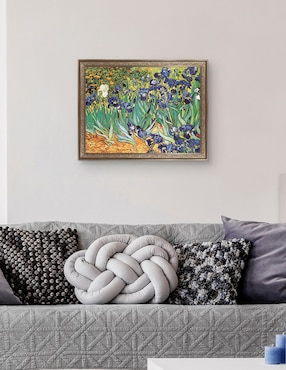 Cuadro decorativo Van Gogh – Jardín de iris de Portfolio Arts Group técnica mixta Cuadros Jr