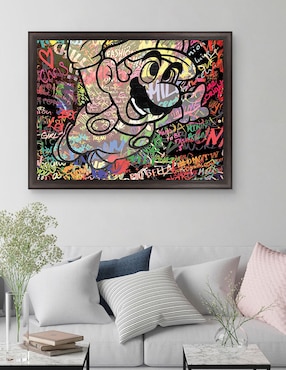 Cuadro decorativo Graffiti de Mario caricatura de The Pop Art Factory técnica mixta Cuadros Jr