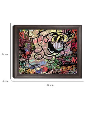 Cuadro decorativo Graffiti de Mario caricatura de The Pop Art Factory técnica mixta Cuadros Jr